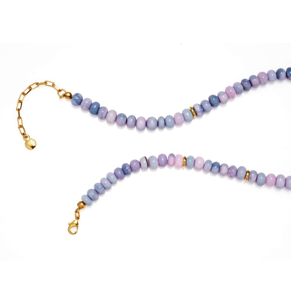 New MAYAMAR Purple Opal Beaded Baroque Pearl Necklace - Picture 7 of 8